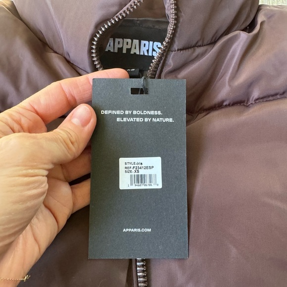 Brand New APPARIS Iris Chocolate Espresso Brown Puffer Vest XS, With Tags - Picture 3 of 5